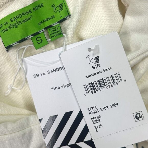 Sandrine Rose x Free People Oversized L’Artiste Embroidered Hoodie - Sz Small - Picture 5 of 9